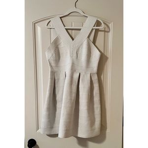 H&M WHITE BANDAGE DRESS (L)